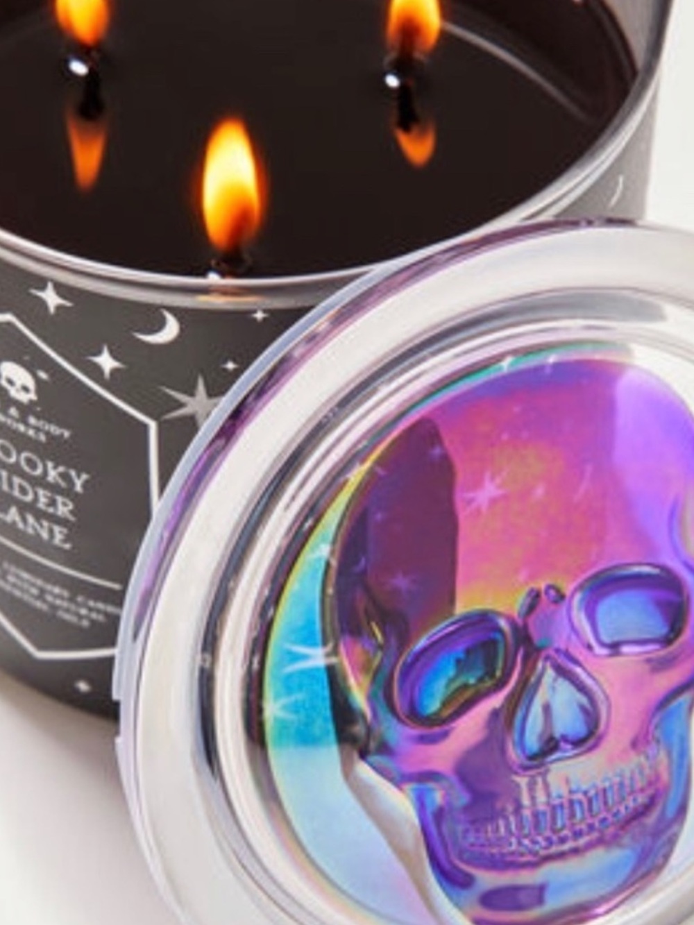 SPOOKY CIDER LANE Limited Edition 3-Wick Candle Bath & Body Works